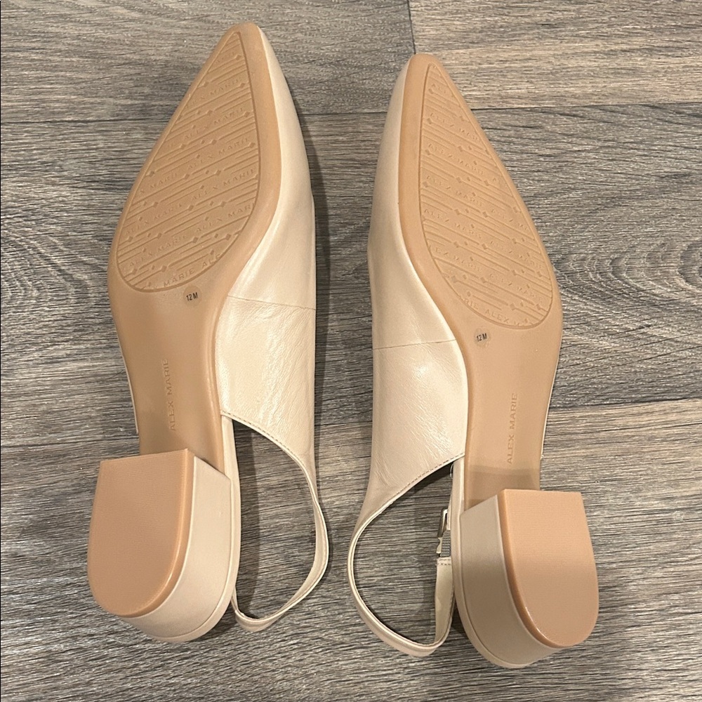 Alex Marie Cream Slingback Heels - Picture 5 of 8